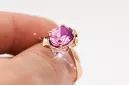 Original Vintage 14K Rose Gold Amethyst Ring Vintage vrc206r